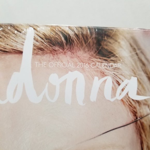 Madonna 2016 calendar 16 month full color sealed pop band merch Brown Trout - Picture 5 of 6